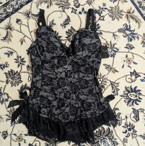 Black Lace Chemise NWT